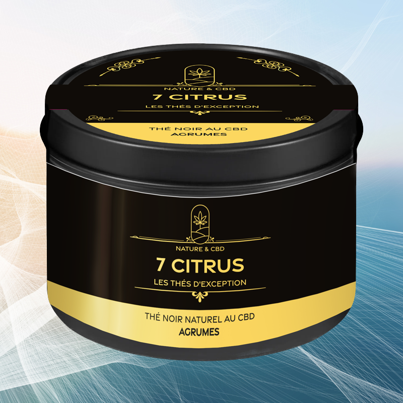 THÉ NOIR AU CBD 7 CITRUC - AGRUMES - 30G