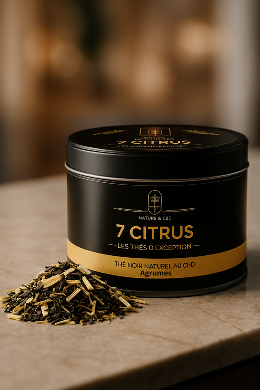 THÉ NOIR AU CBD 7 CITRUC - AGRUMES - 30G
