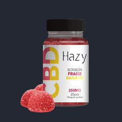 Bonbons moelleux au CBD - Fraise, Banane