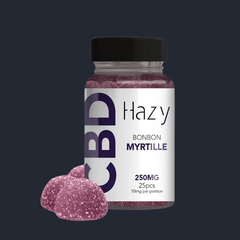 Bonbons moelleux au CBD - Myrtille