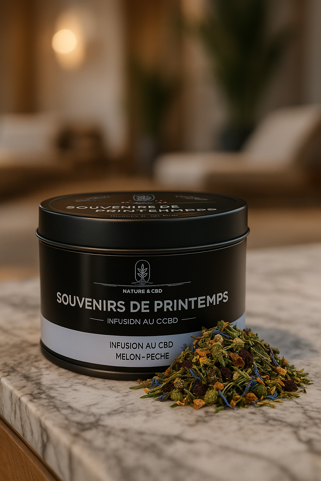 INFUSION CBD SOUVENIRS DE PRINTEMPS - MELON ET PÊCHE - 50G