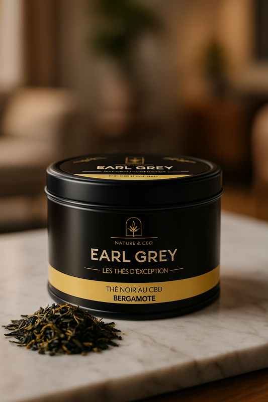 THÉ NOIR AU CBD EARL GREY - BERGAMOTE - 30G