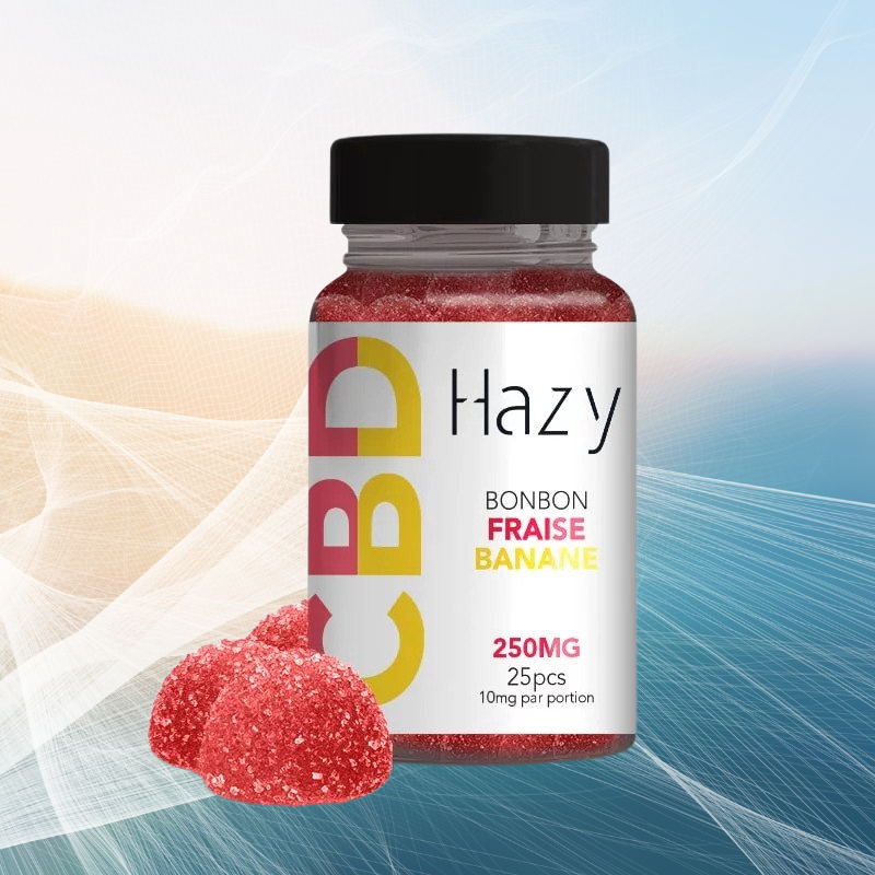 BONBONS MOELLEUX AU CBD - FRAISE, BANANE