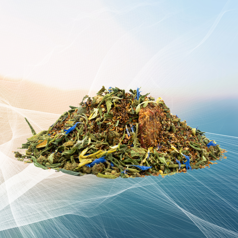 ROOIBOS AU CBD DOUCEUR D'ÉTÉ - FRAISE ET MIRABELLE - 30G