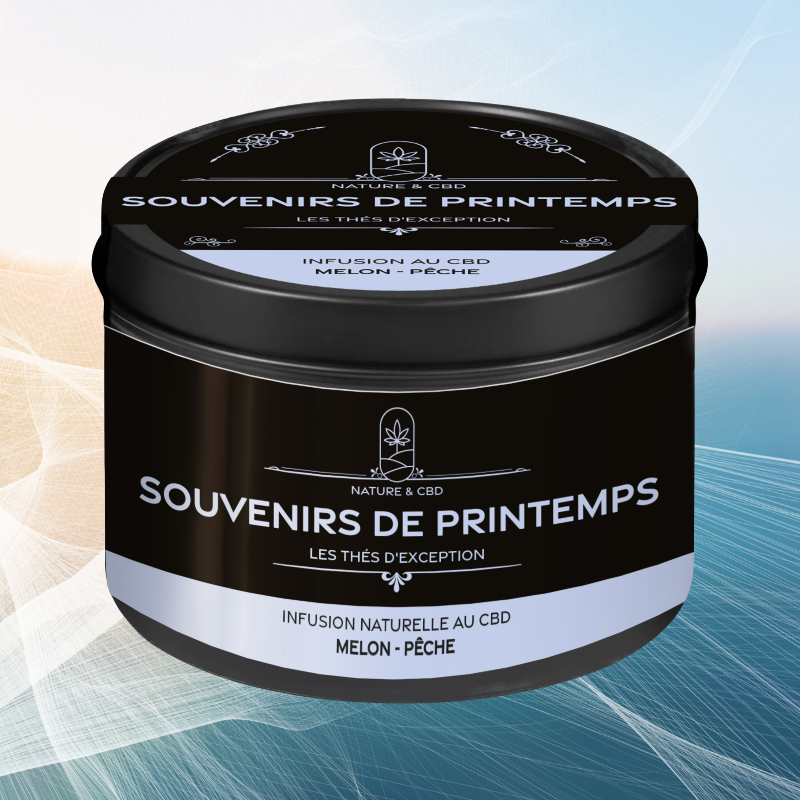INFUSION CBD SOUVENIRS DE PRINTEMPS - MELON ET PÊCHE - 50G