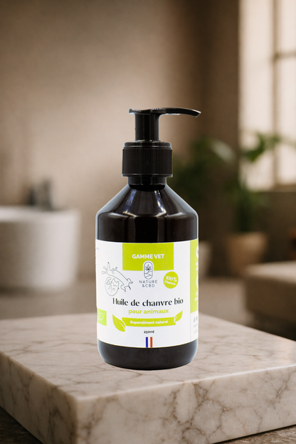 HUILE DE CHANVRE BIO - CHIEN & CHAT