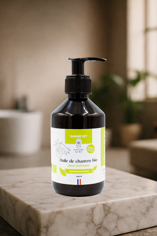 HUILE DE CHANVRE BIO - CHIEN & CHAT