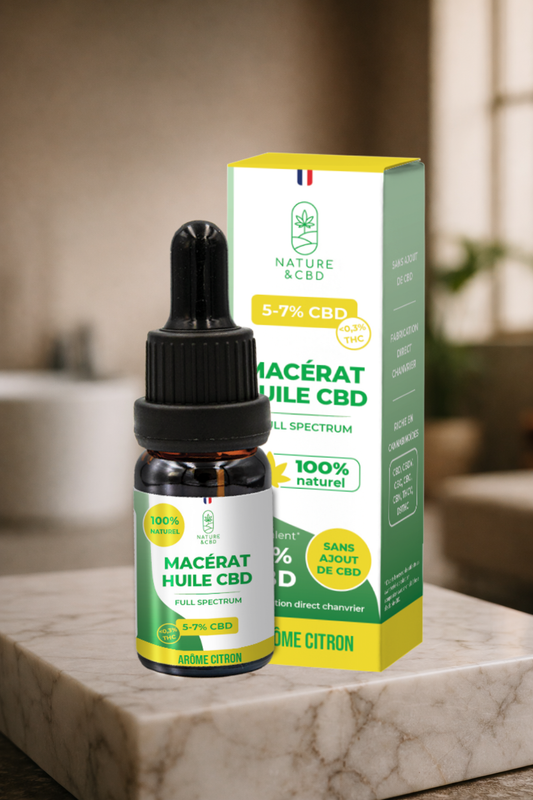 MACÉRAT HUILE DE CBD - 5 À 7%