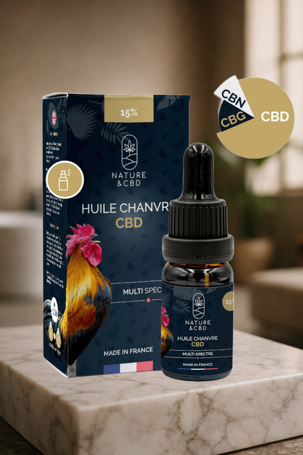 HUILE DE CHANVRE BIO - PRÉMIUM - 15%