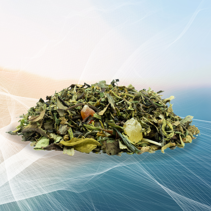 THÉ BLANC AU CBD PARADIS FRUITÉ - PÊCHE ET FRUITS DE LA PASSION - 30G