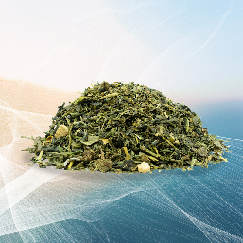 THÉ VERT AU CBD DRAGON D'ASIE - MANDARINE ET MANGUE - 30G