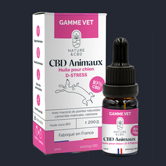 Huile CBD Pour Animaux D-stress 10% - chien