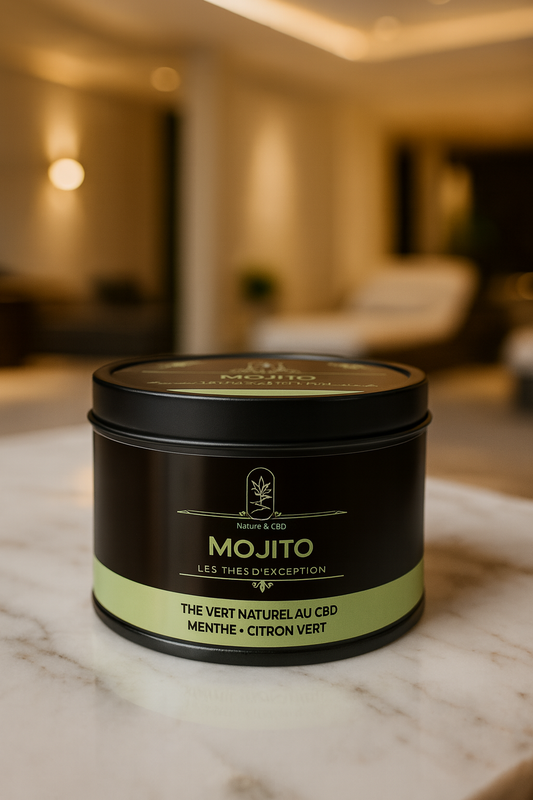 THÉ VERT AU CBD MOJITO - MENTHE ET CITRON VERT - 30G