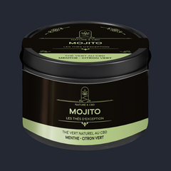 Thé Vert au CBD Mojito - Menthe et Citron Vert - 30g